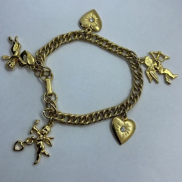 Gold Valentines Bracelet - Picture 1 of 3